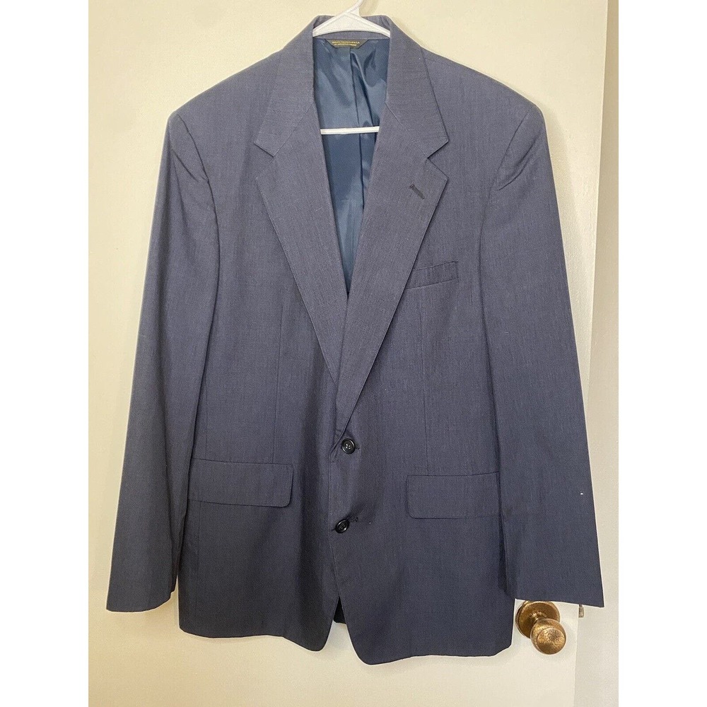 Haspel Men's Blazer Coat Jacket Navy Blue 38/40R Work Wedding Summer Spring